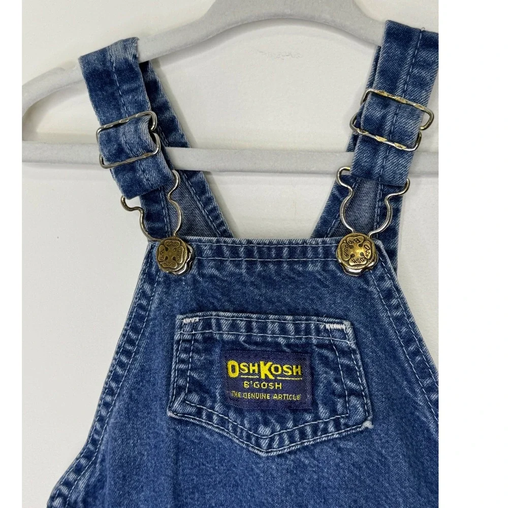 Vintage Osh Kosk Denim Overalls 24M Made in USA